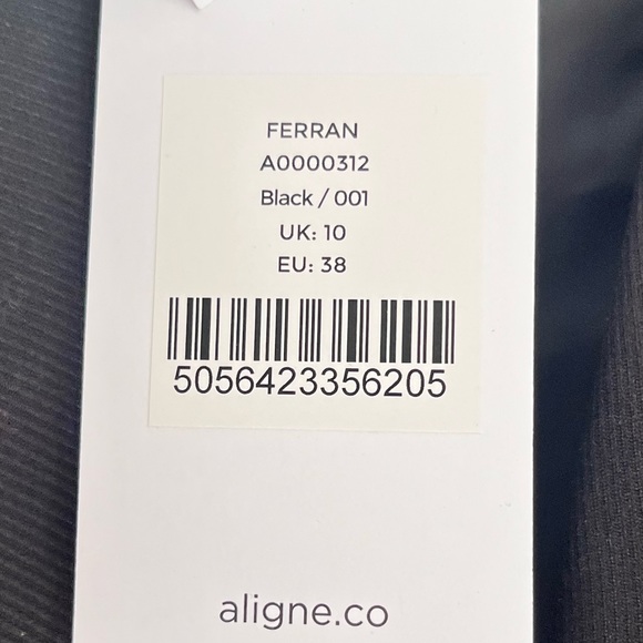 New Aligne Ferran Black tie waist jacket blazer sports coat workwear - Picture 5 of 9